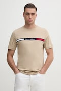 Βαμβακερό μπλουζάκι Tommy Hilfiger ανδρικό, χρώμα: μπεζ, MW0MW36498