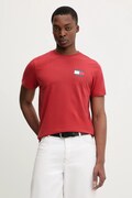 Tommy Jeans t-shirt bawełniany męski kolor czerwony z nadrukiem DM0DM20740
