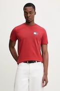 Tommy Jeans t-shirt bawełniany męski kolor czerwony z nadrukiem DM0DM20740