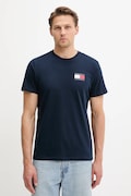 Бавовняна футболка Tommy Jeans колір бежевий з принтом DM0DM20740