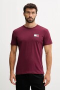 Tommy Jeans tricou din bumbac culoarea bej, cu imprimeu, DM0DM20740