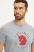 Fjallraven t-shirt sportowy Fjällräven Fox kolor szary z nadrukiem F87052.051