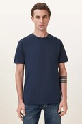 AllSaints T-shirt basic męski bawełniany granatowy M030JB
