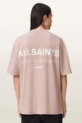 AllSaints tricou oversized bărbătesc din bumbac roz M071PB