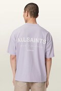 AllSaints tricou oversized pentru bărbați din bumbac MINA violet M071PB