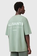 AllSaints tricou oversized bărbătesc bumbac verde M071PB