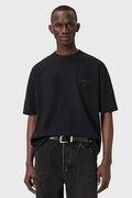 AllSaints tricou din bumbac UNDERGROUND culoarea negru, uni, M071PB