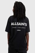 AllSaints oversize tričko pánske bavlnené čierne M071PB
