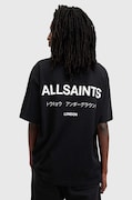 AllSaints oversize tričko pánske bavlnené čierne M071PB
