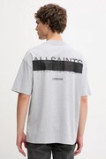 Памучна тениска AllSaints REDACT SS CREW в черно с принт M002PC