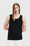 Бавовняний топ AllSaints EDWARDS VEST колір чорний M008JB