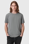 AllSaints t-shirt bawełniany BODEGA SS CREW męski kolor szary gładki M026JB