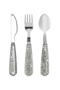Komplet otroškega jedilnega pribora Konges Sløjd SPARKLY CUTLERY 3-pack KS103984