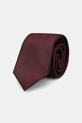 Calvin Klein krawat z dodatkiem jedwabiu kolor bordowy CK2111E001