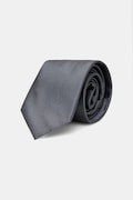 Calvin Klein krawat z dodatkiem jedwabiu kolor szary CK2111E001