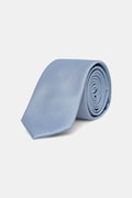 Calvin Klein krawat z domieszką jedwabiu kolor niebieski CK2111E002