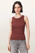 AllSaints top damski bawełniany z elastanem KATARINA czerwony W192JC