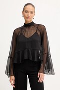 Twinset bluzka damska kolor czarny gładka 252AT2213
