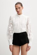Bardot bluză culoarea alb, cu imprimeu, 59730TB3