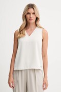 Calvin Klein bluzka damska kolor beżowy gładka LV044D164G