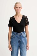 Morgan T-shirt damski z wiskozą czarny DIO