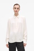 Halenka Karl Lagerfeld dámská, bílá barva, hladká, A4W11012