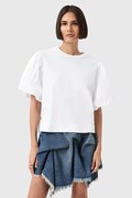 Βαμβακερό μπλουζάκι AllSaints JESS χρώμα: άσπρο, W031JD