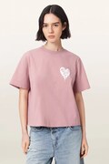 AllSaints T-shirt damski bawełniany TRIP różowy W033JD