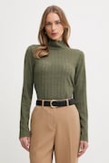 United Colors of Benetton sweter damski kolor zielony lekki z półgolfem 5W77DQ0AT