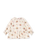 Детска памучна блуза Konges Sløjd COCO BLOUSE GOTS в бежово с десен KS103757