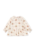 Παιδική βαμβακερή μπλούζα Konges Sløjd COCO BLOUSE GOTS χρώμα: μπεζ, KS103757