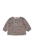 Konges Sløjd bluzka bawełniana dziecięca DREY SLIT BLOUSE GOTS kolor multicolor wzorzysta KS103786
