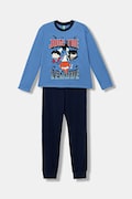 United Colors of Benetton pigiama in lana bambino colore blu 3VR50P08V