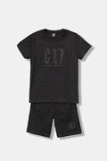 CR7 Cristiano Ronaldo piżama dziecięca kolor szary z nadrukiem 8770