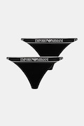 Emporio Armani Underwear stringi 2-pack kolor czarny EW000405 AF15345