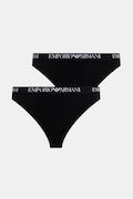 Emporio Armani Underwear tanga 2-pack culoarea negru, EW000402 AF13033