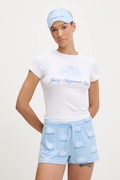 Pidžama komplet Juicy Couture JUICY SLEEPOVER CLUB SHORT PYJAMA SET za žene, boja: bijela, JCLPJ225501
