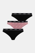 HUGO tanga de bumbac 3-pack culoarea negru, 50545703
