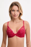 Chantelle biustonosz FLEURS kolor czerwony koronkowy wzorzysty C12M20