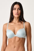 GOD SAVE QUEENS sutien fără cusături ULTIMATE PUSH-UP BRA albastru GSQ-139-111