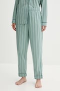 United Colors of Benetton pantaloni de plajă din bumbac culoarea turcoaz, bumbac, 4MYG3F00M