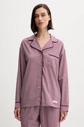 United Colors of Benetton cămașă de pijama culoarea bordo, bumbac, 4MYG3M00D