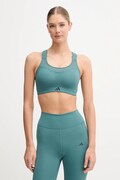 Спортивний бюстгальтер adidas Performance POWER колір зелений візерунок JX8844
