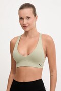 Спортен сутиен Puma в зелено с изчистен дизайн 527481