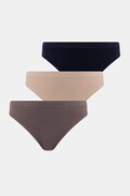 Calvin Klein Underwear nohavičky dámske 3-pak hnedé LV00QD5212
