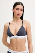 Calvin Klein Underwear grudnjak s trokutastim košaricama s pamukom mornarsko plavi LV00QF8498
