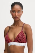 Calvin Klein Underwear biustonosz kolor bordowy gładki LV00QF8498