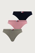 Tommy Hilfiger stringi damskie z bawełną 3-pack granatowe UW0UW06139