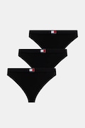 Стринги Tommy Hilfiger 3-pack колір чорний UW0UW06139
