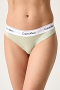 Calvin Klein Underwear tanga dámské s bavlnou zelené LV00QF8518